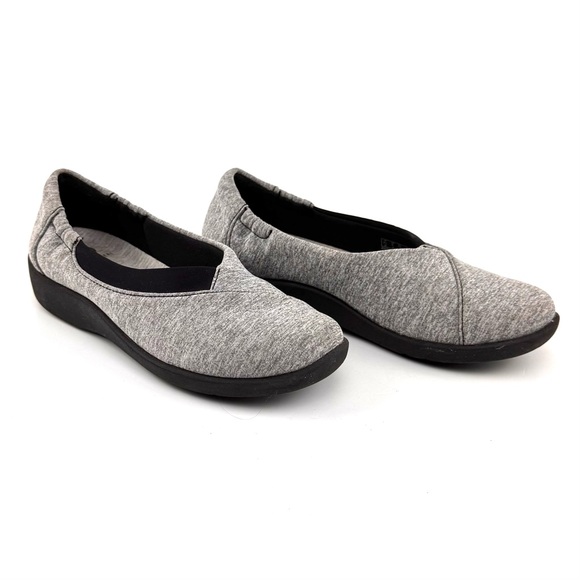 Clark’s Cloudstepper Women Sillian Jetay Slip On Flat Gray 5 - Picture 3 of 8